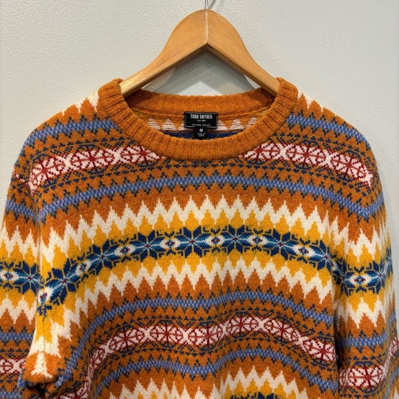 Todd Snyder Fair Isle Wool Pullover Sweater Women’s Size Medium - Picture 3 of 12